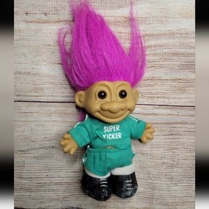 Vintage 90s russ soccer player super kicker troll doll